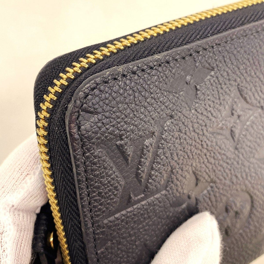 Louis Vuitton Wallet Monogram Empreinte Zippy Noir — view 7
