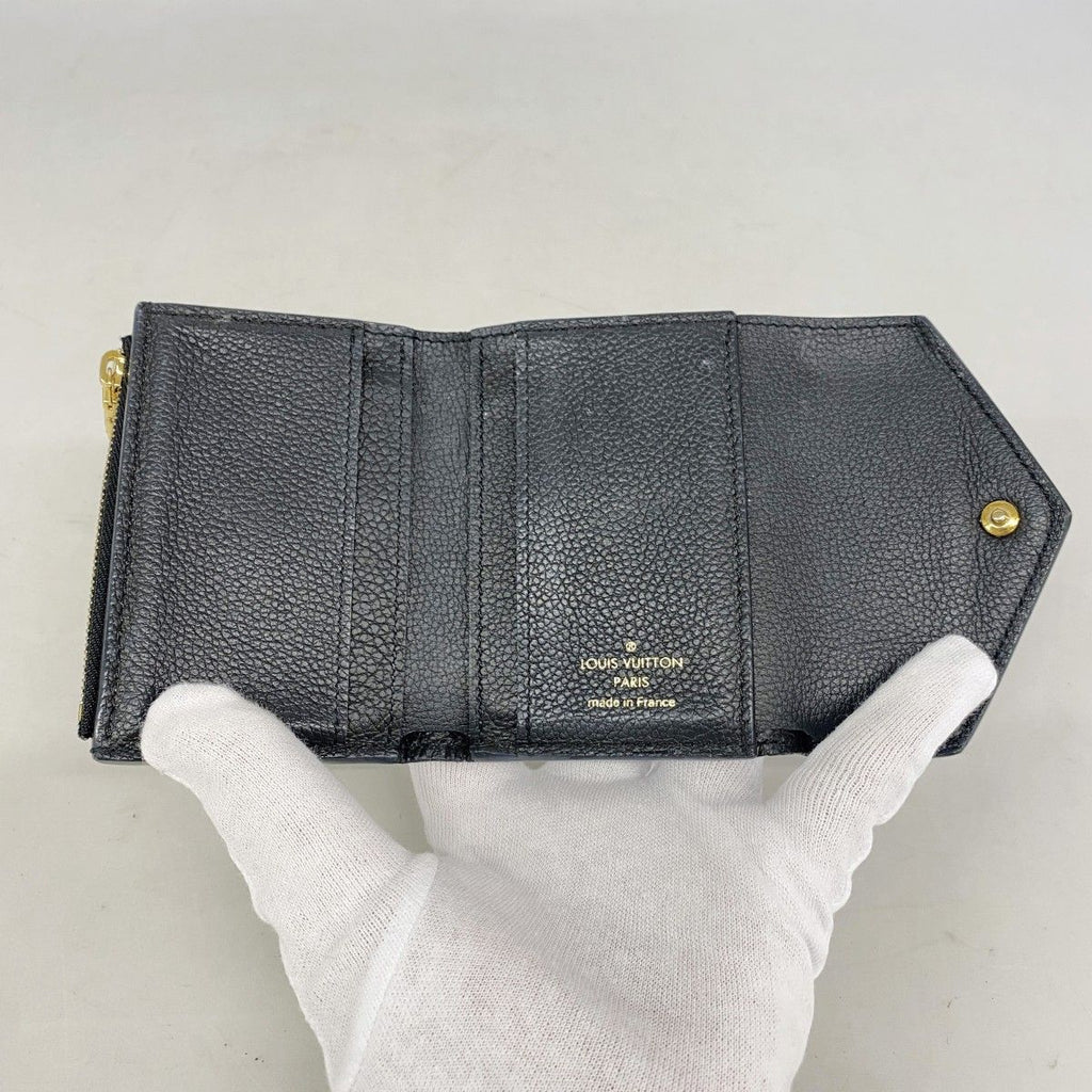 Louis Vuitton Trifold Wallet Monogram Empreinte Portefeuille Zoe Noir — view 3