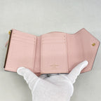 Louis Vuitton Trifold Wallet Monogram Portefeuille Victorine Rose Ballerine — view 3