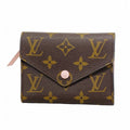 Louis Vuitton Trifold Wallet Monogram Portefeuille Victorine Rose Ballerine