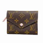 Louis Vuitton Trifold Wallet Monogram Portefeuille Victorine Rose Ballerine