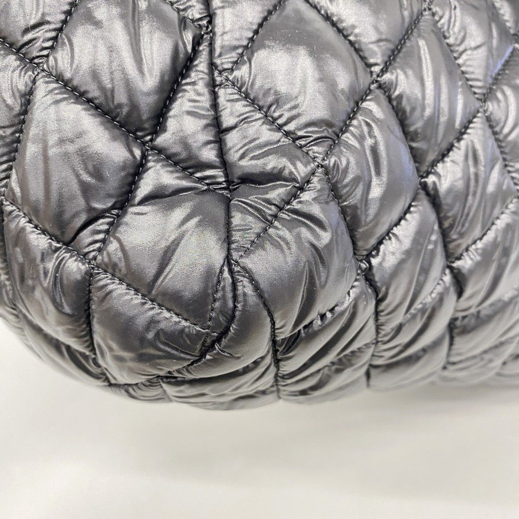 Chanel Handbag Coco Cocoon Nylon Black Silver — view 7