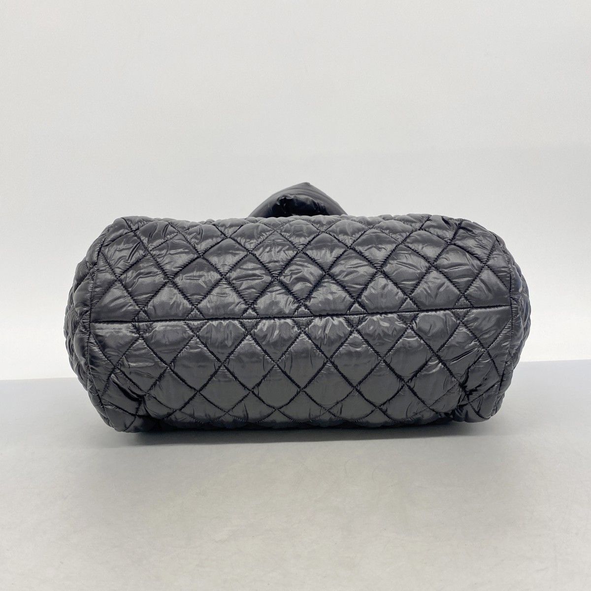 Chanel Handbag Coco Cocoon Nylon Black Silver — view 3