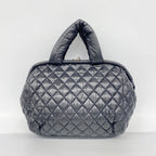 Chanel Handbag Coco Cocoon Nylon Black Silver — view 9