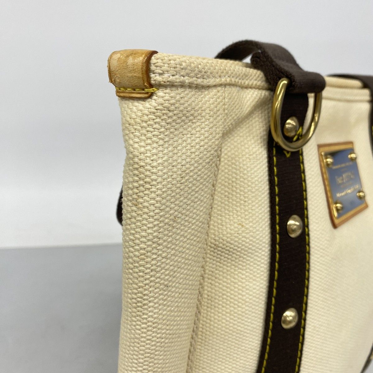 Louis Vuitton Tote Antigua Cabas MM Ecru — view 7
