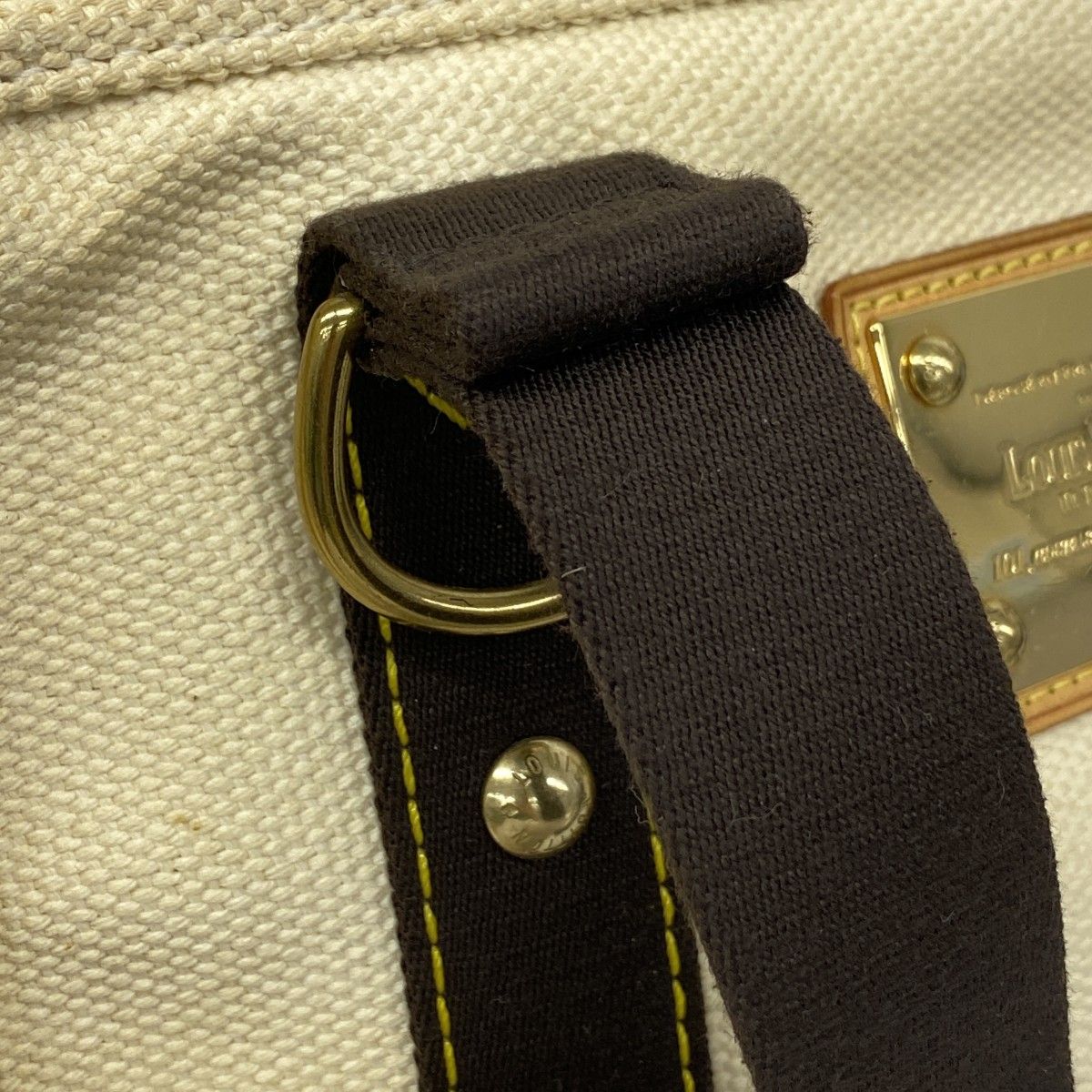 Louis Vuitton Tote Antigua Cabas MM Ecru — view 8