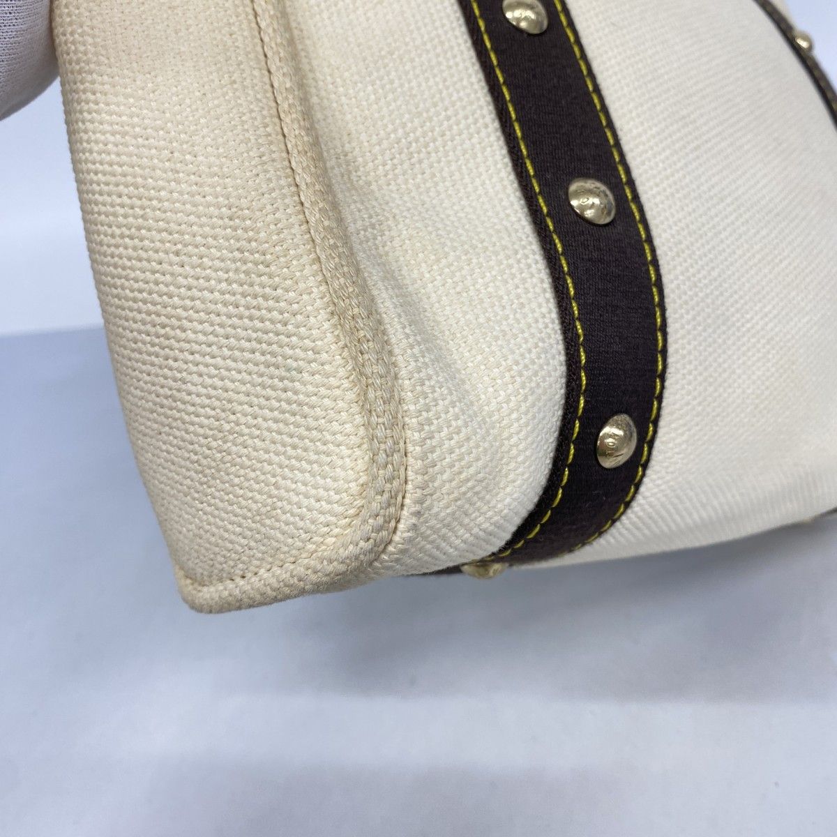 Louis Vuitton Tote Antigua Cabas MM Ecru — view 6
