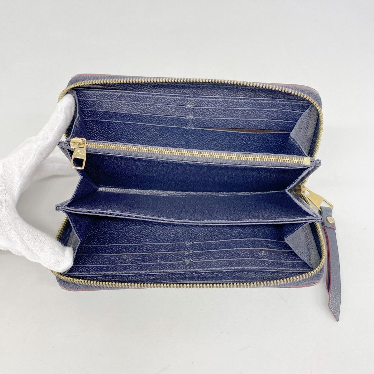 Louis Vuitton Wallet Monogram Empreinte Zippy Marine — view 3