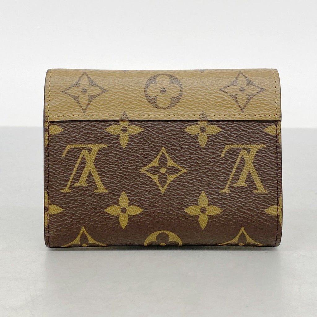 Louis Vuitton Trifold Wallet Monogram Reverse Portefeuille Victorine Brown — view 5