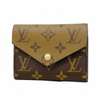 Louis Vuitton Trifold Wallet Monogram Reverse Portefeuille Victorine Brown