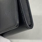Louis Vuitton Card Case Taiga Envelope Business Holder NM Black — view 6