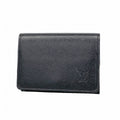 Louis Vuitton Card Case Taiga Envelope Business Holder NM Black