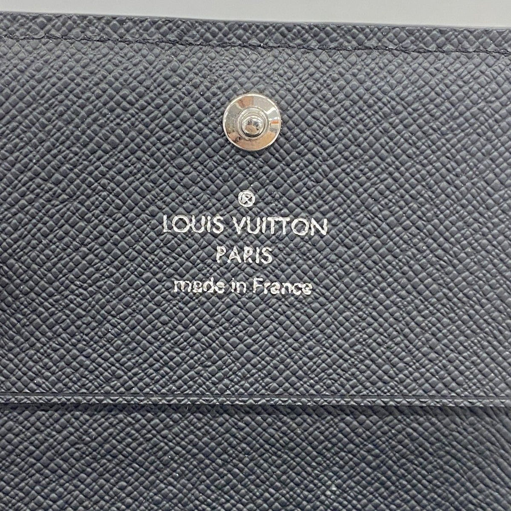 Louis Vuitton Card Case Taiga Envelope Business Holder NM Black — view 4