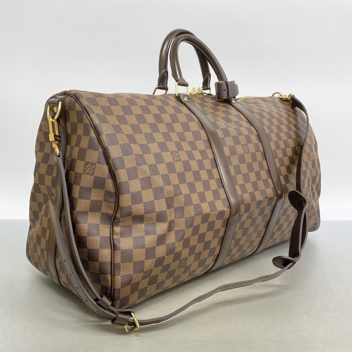 Louis Vuitton Boston Bag Damier Keepall Bandouliere 55 Ebene — view 2