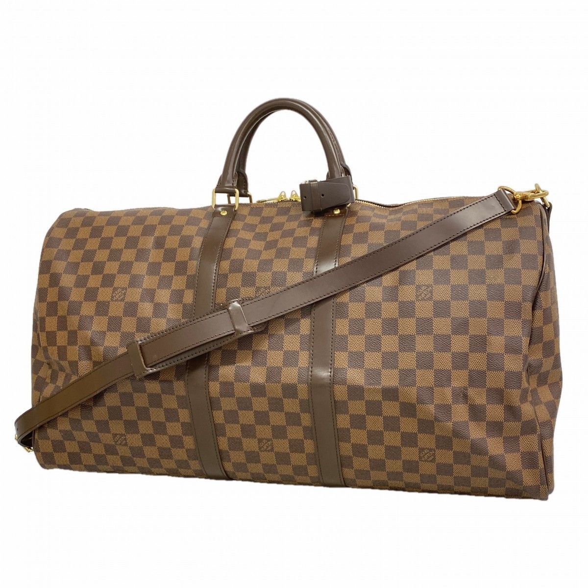 Louis Vuitton Boston Bag Damier Keepall Bandouliere 55 Ebene