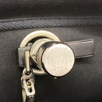 Hermes Handbag Herbag MM Toile Officier Black Silver 2-Way — view 9