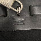 Hermes Handbag Herbag MM Toile Officier Black Silver 2-Way — view 5