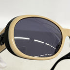 Chanel Sunglasses Camellia Acetate Beige Black Silver Eyewear — view 7