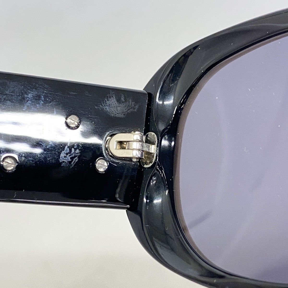 Chanel Sunglasses Camellia Acetate Beige Black Silver Eyewear — view 4