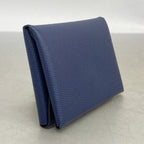 Hermes Card Case Calvi Duo Veau Epsom Blue Navy Silver — view 2