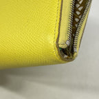 Hermes Wallet Azap Long Silk in Veau Lime Silver — view 6