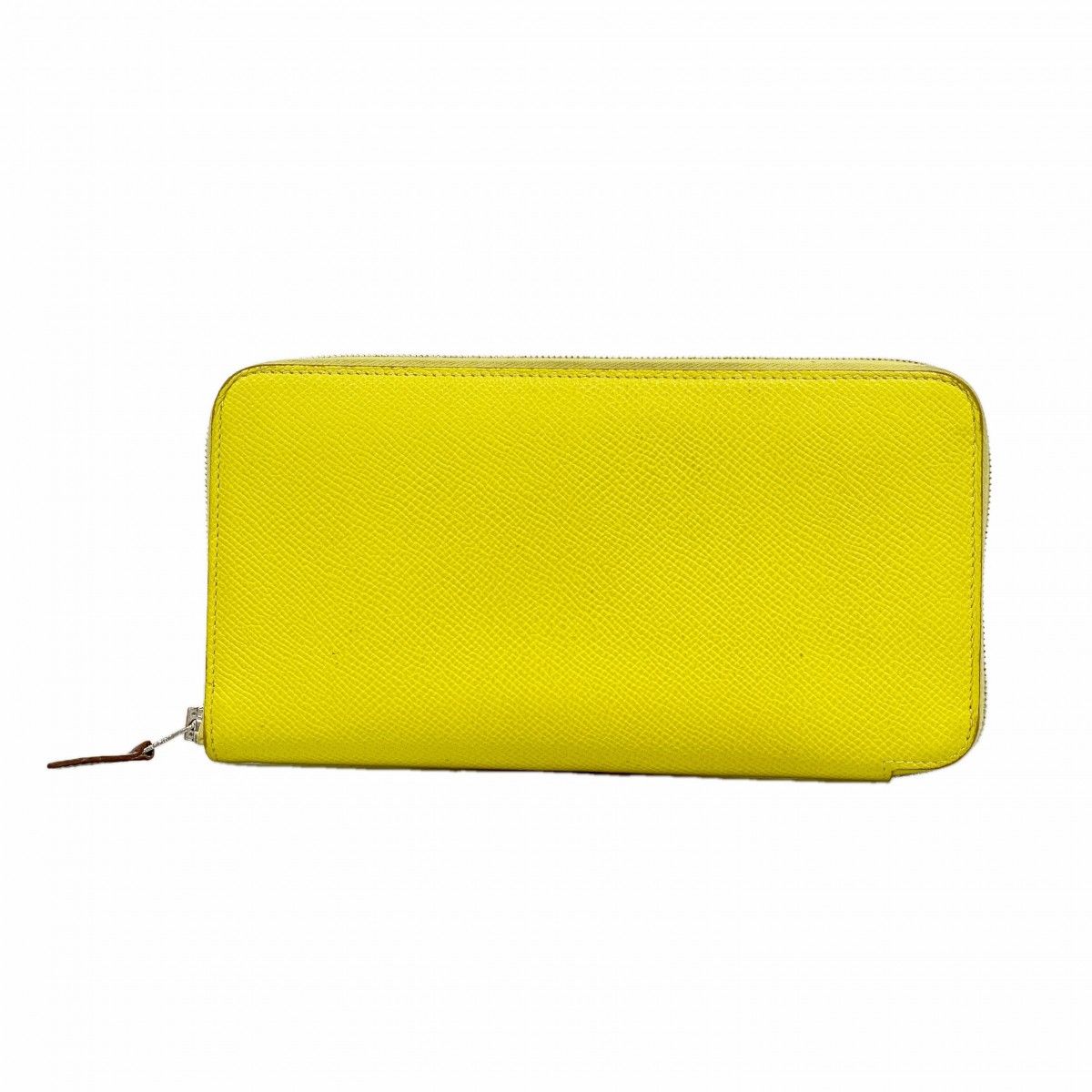 Hermes Wallet Azap Long Silk in Veau Lime Silver