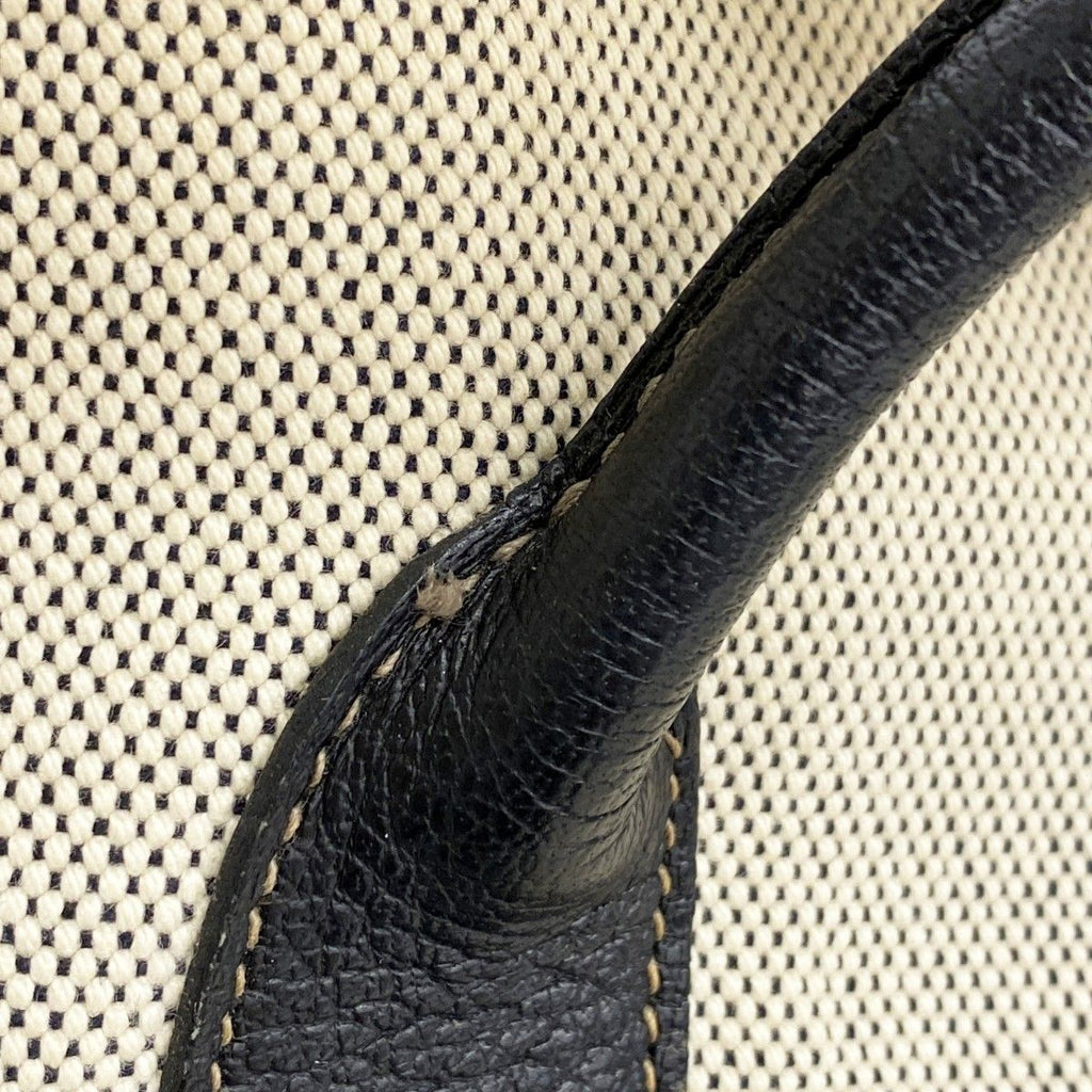 Hermes Tote Garden Party GM Toile Ash Black Silver — view 9