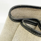 Hermes Tote Garden Party GM Toile Ash Black Silver — view 7