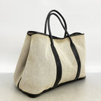 Hermes Tote Garden Party GM Toile Ash Black Silver — view 2