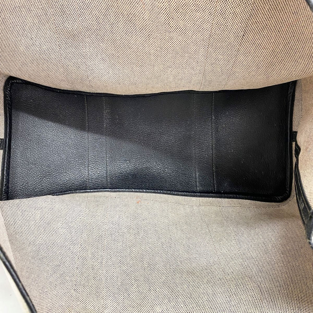 Hermes Tote Garden Party GM Toile Ash Black Silver — view 4