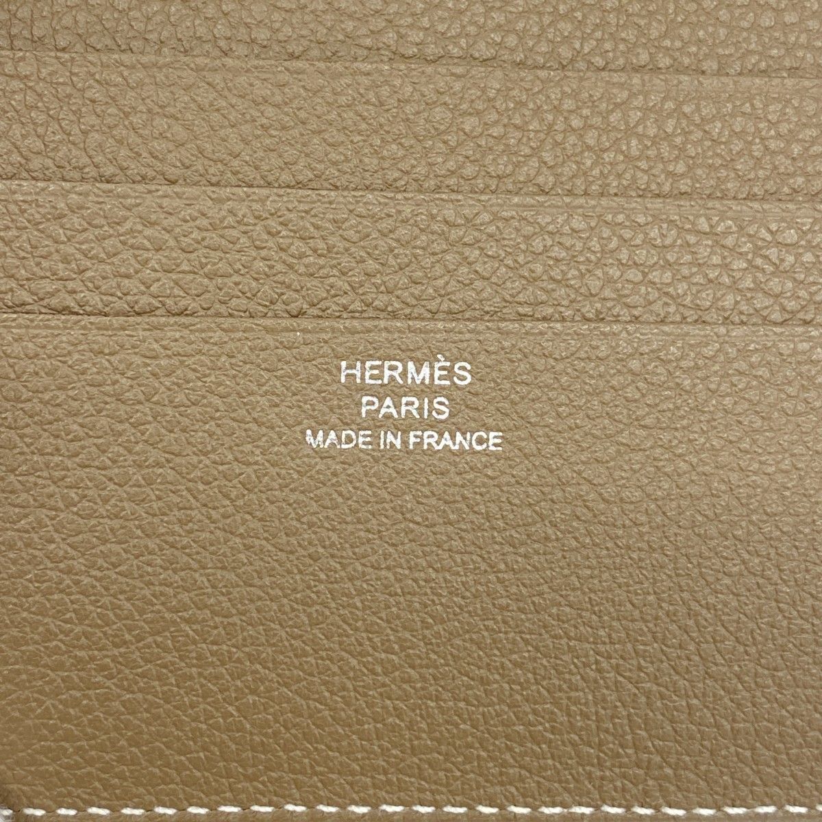 Hermes Card Case Series Color Etoupe — view 4