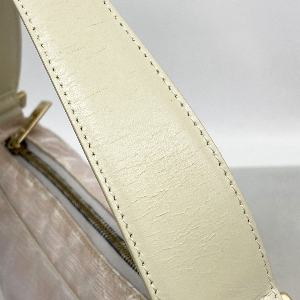 Chanel Shoulder Bag New Travel Nylon Pink Silver Champagne Gold — view 6