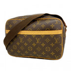 Louis Vuitton Shoulder Bag Monogram Reporter PM Brown