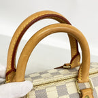 Louis Vuitton Handbag Damier Azur Speedy 25 White — view 7
