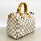 Louis Vuitton Handbag Damier Azur Speedy 25 White — view 2