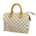 Louis Vuitton Handbag Damier Azur Speedy 25 White