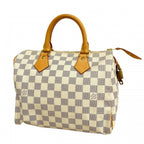 Louis Vuitton Handbag Damier Azur Speedy 25 White