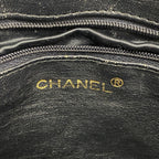 Chanel Shoulder Bag Quilted Patent Leather Black Gold — view 5
