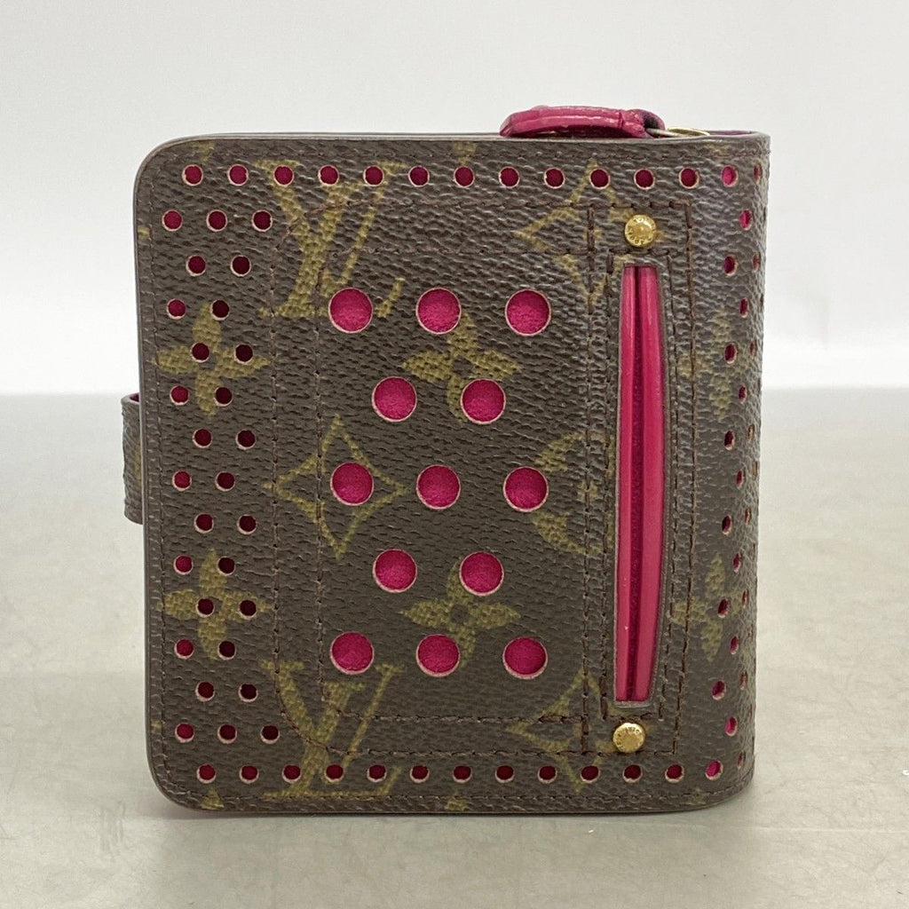Louis Vuitton Wallet Monogram Perfo Compact Zip Fuchsia — view 8