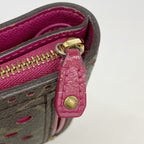 Louis Vuitton Wallet Monogram Perfo Compact Zip Fuchsia — view 6