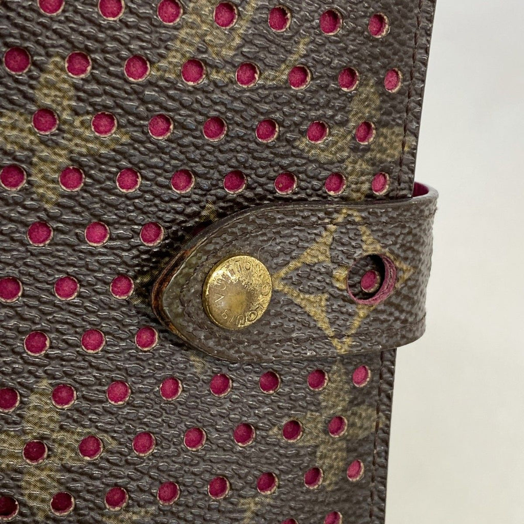 Louis Vuitton Wallet Monogram Perfo Compact Zip Fuchsia — view 7