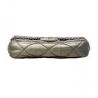 Chanel Shoulder Bag Quilted Leather Silver — view 3