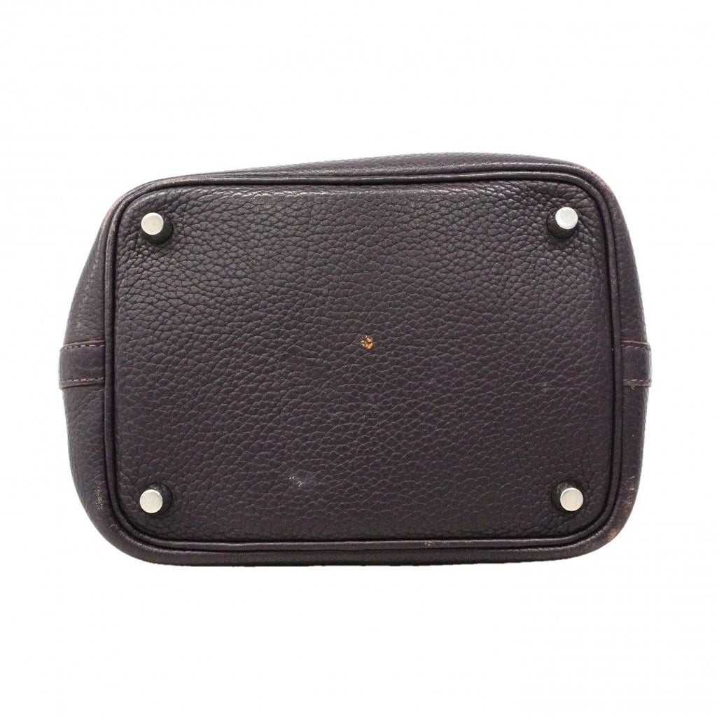 Hermes Handbag Picotin Lock PM Taurillon Clemence Leysin Silver — view 3