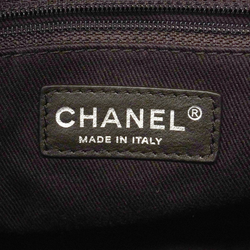 Chanel Shoulder Bag Quilted Calf Brown Silver — view 5
