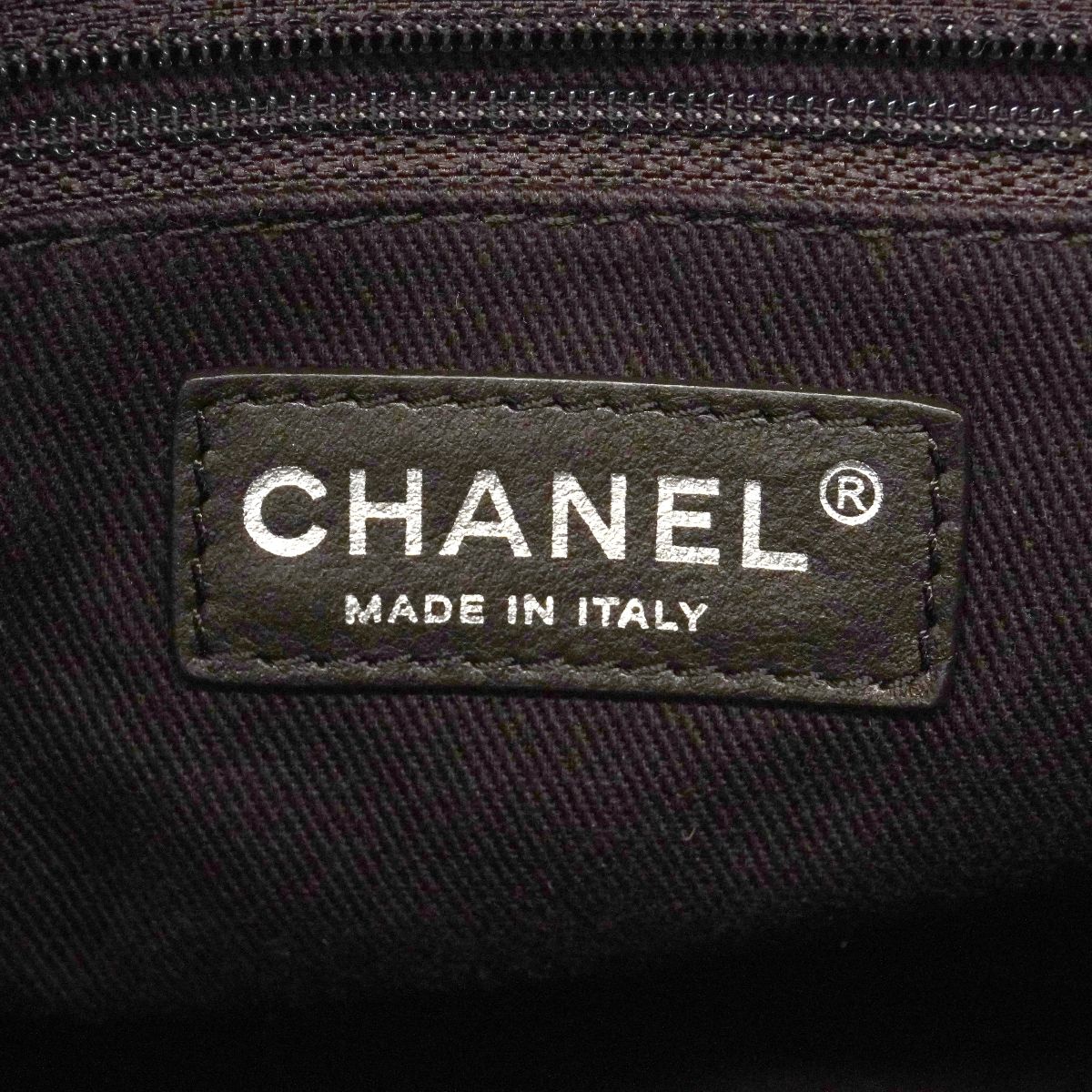 Chanel Shoulder Bag Quilted Calf Brown Silver — view 5