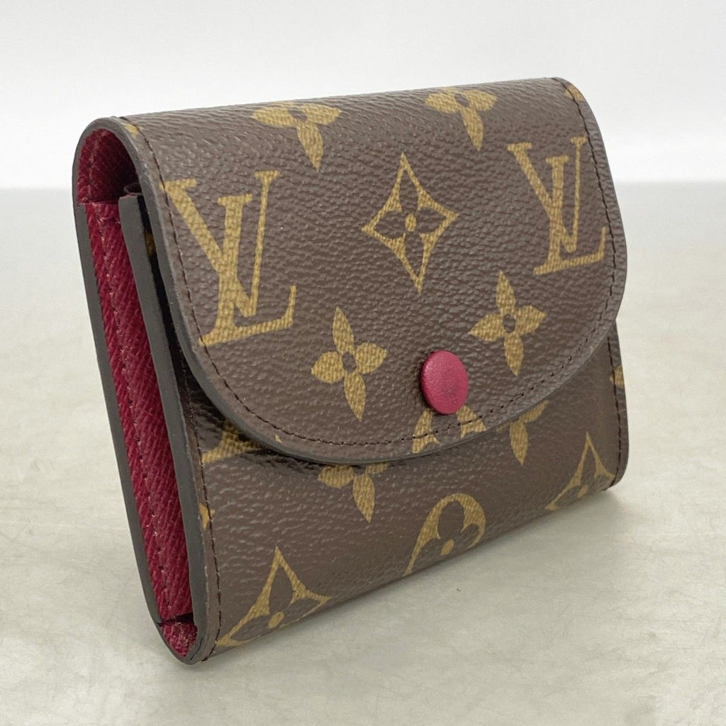 Louis Vuitton Coin Case Monogram Porte-Monnaie Rosalie Brown Fuchsia — view 2