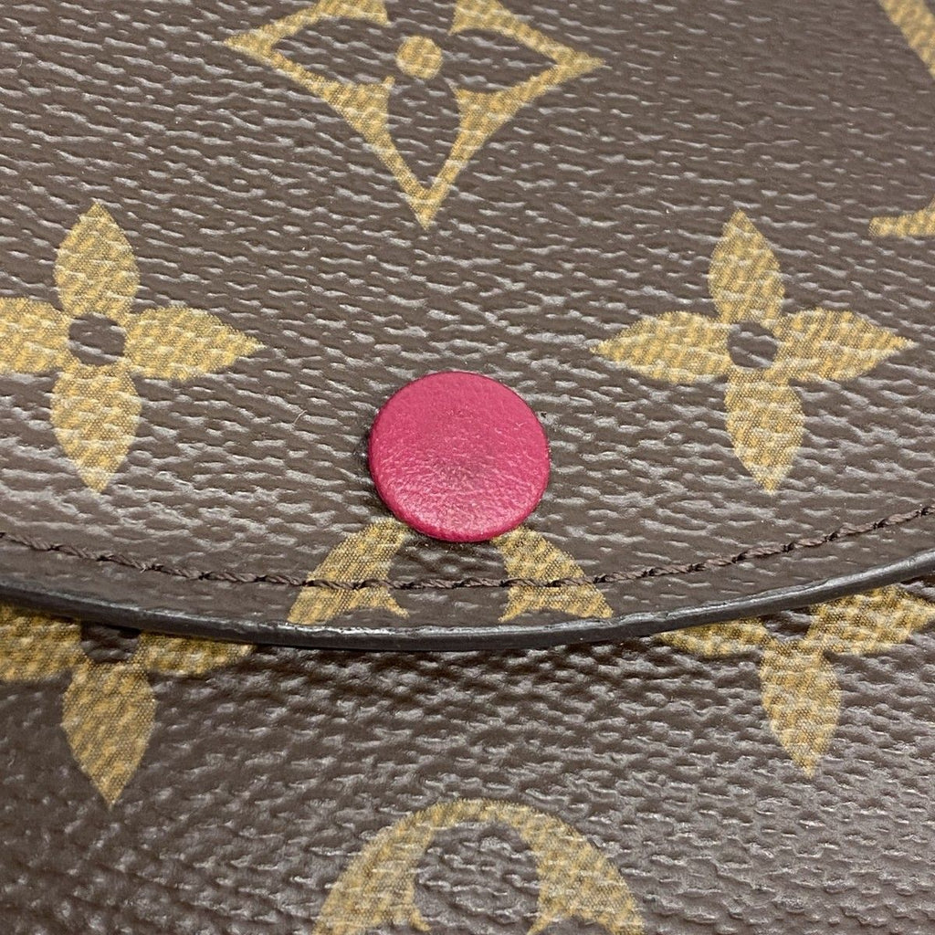 Louis Vuitton Coin Case Monogram Porte-Monnaie Rosalie Brown Fuchsia — view 6
