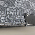 Louis Vuitton Shoulder Bag Damier Graphite District PM Gray — view 6