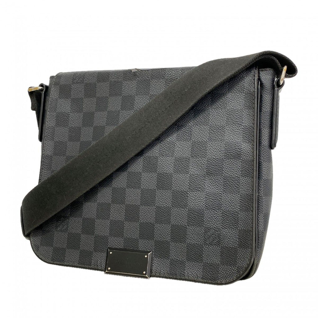 Louis Vuitton Shoulder Bag Damier Graphite District PM Gray