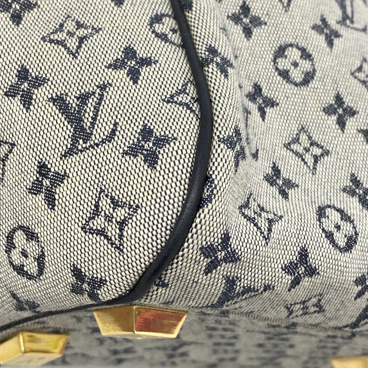 Louis Vuitton Handbag Monogram Mini Josephine PM Blue — view 6